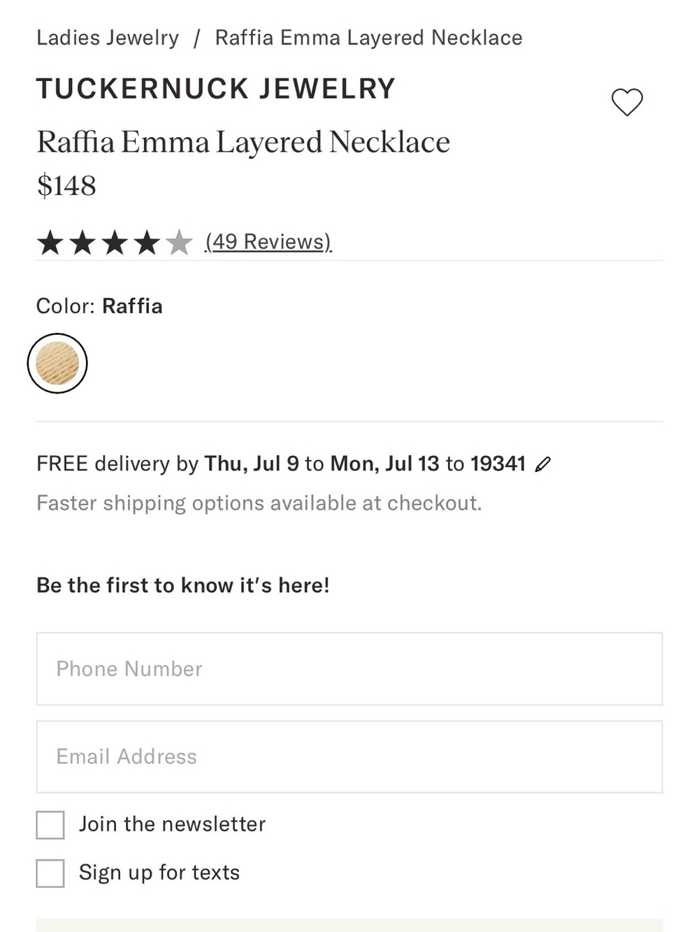 Tuckernuck raffia Multi-Strand Wrapped Bead Necklace - Picture 5 of 7